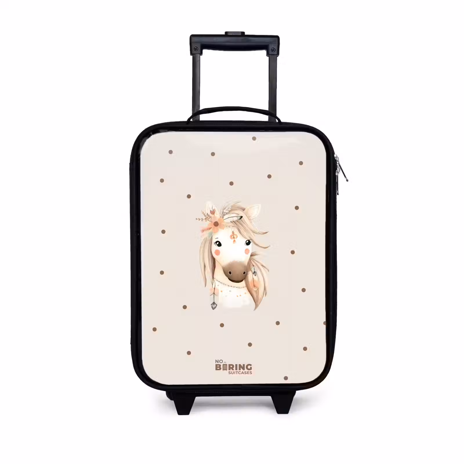 Children's suitcase - Bohemian horse in pastel colors — 1