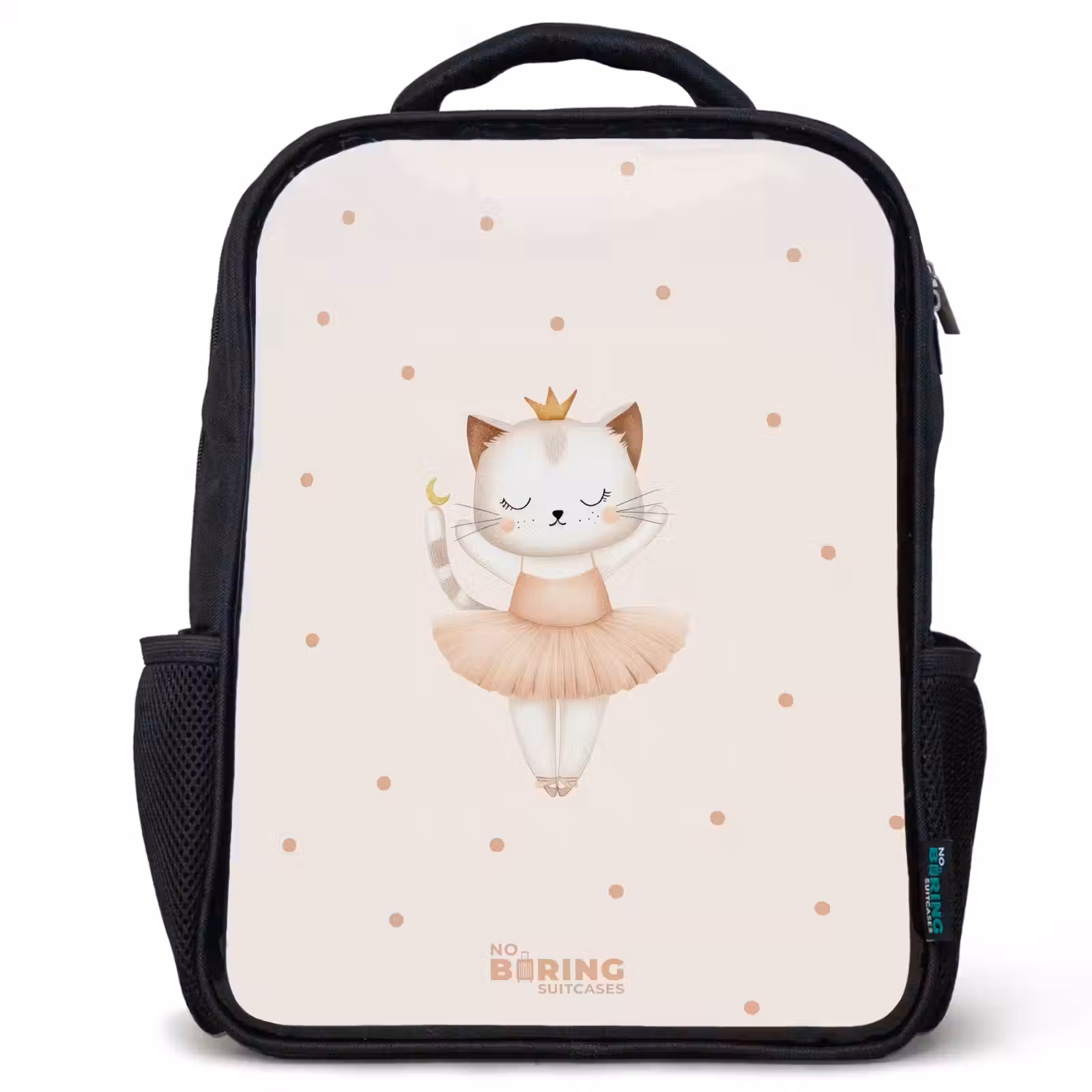 Kids backpack - Ballerina kitten in beige colors — 1