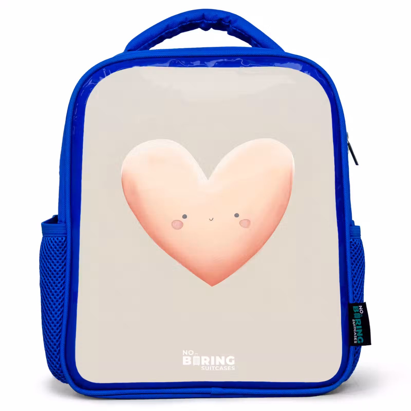 Kids backpack - Blue - Heart in pastel colors — 1