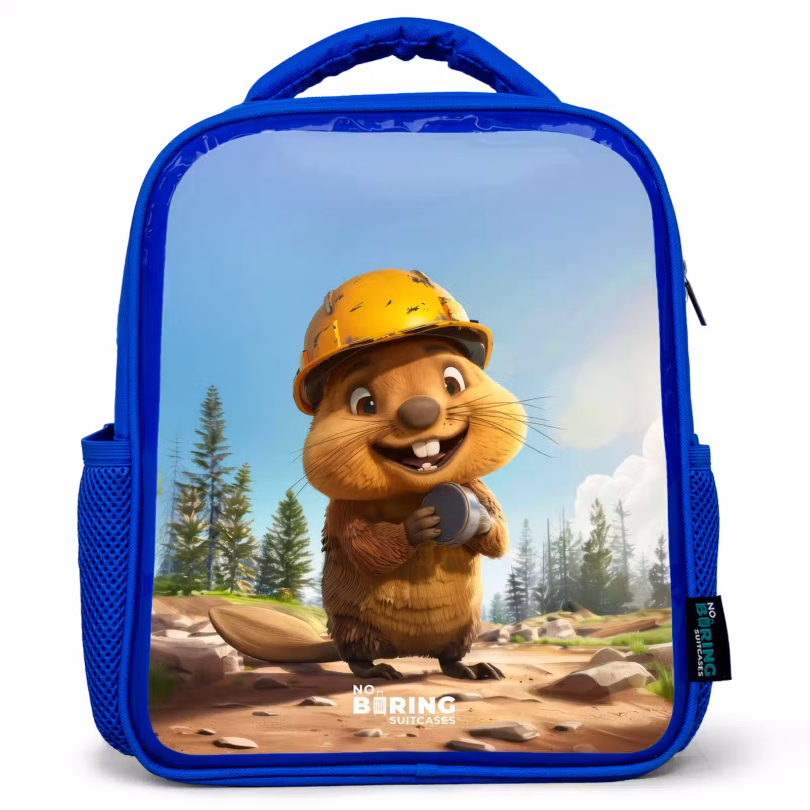 Kids backpack - Blue - Billy Construction Helmet — 1