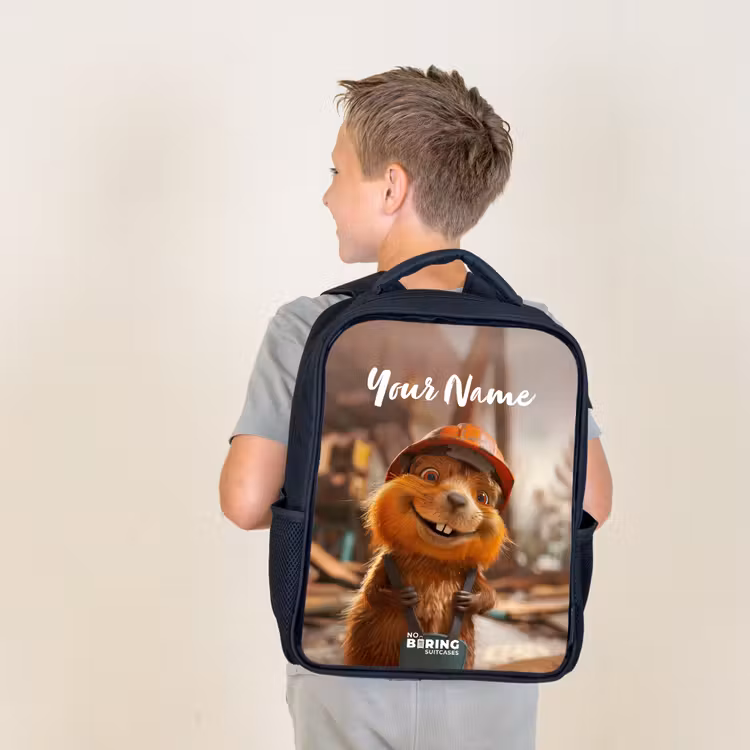 Kids backpack - Bertus Construction Beaver — 2