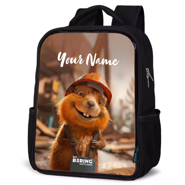 Kids backpack - Bertus Construction Beaver — 4
