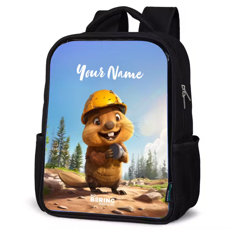 Kids backpack - Black - Billy Construction Helmet — 4