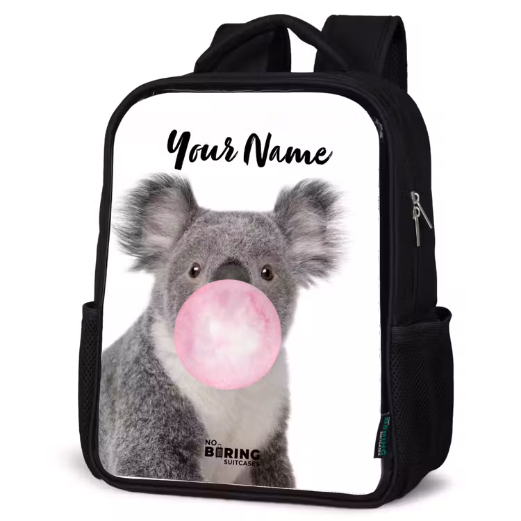 Kids backpack - Black - Chewing gum koala — 4