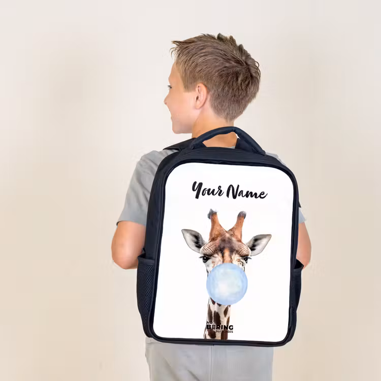 Kids backpack - Black - Chewing Kobus blue — 2