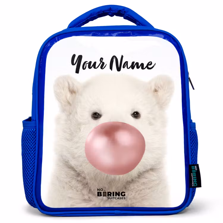 Kids backpack - Blue - Bubblegum bear — 1