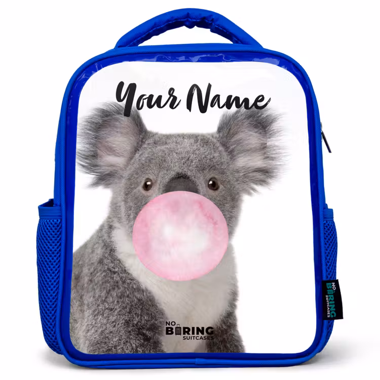 Kids backpack - Blue - Chewing gum koala — 1