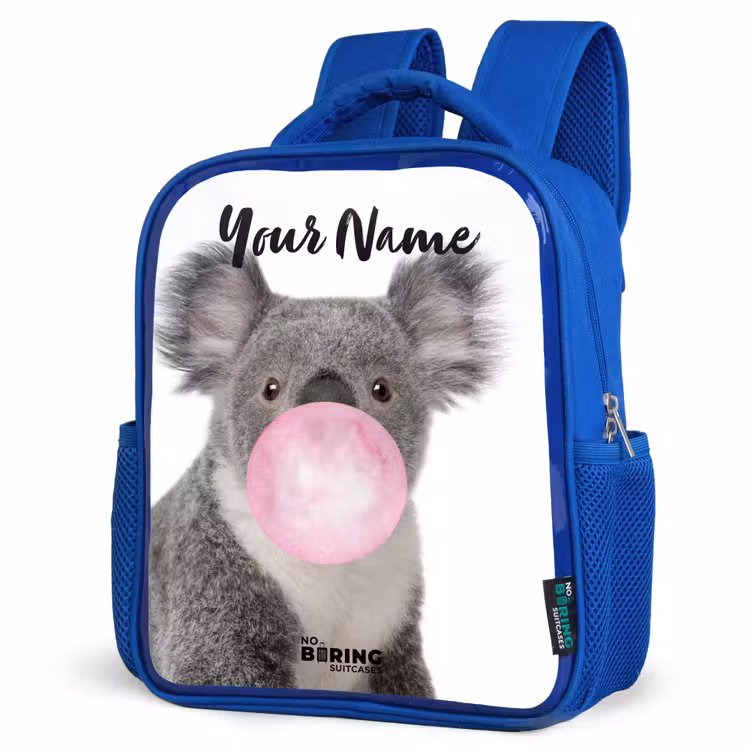 Kids backpack - Blue - Chewing gum koala — 3