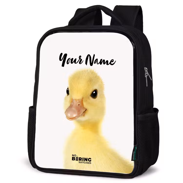 Kids backpack - Black - Barry the Rubber Duck — 4