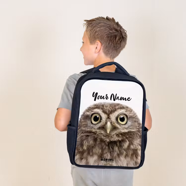 Kids backpack - Black - Ulke Owl — 2