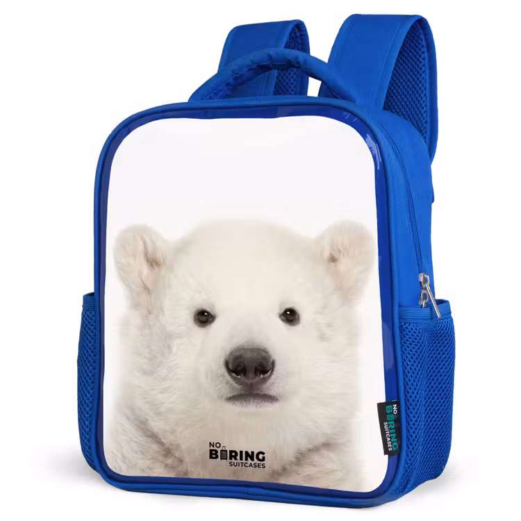 Kids backpack - Blue - Cute Polar Bear — 3