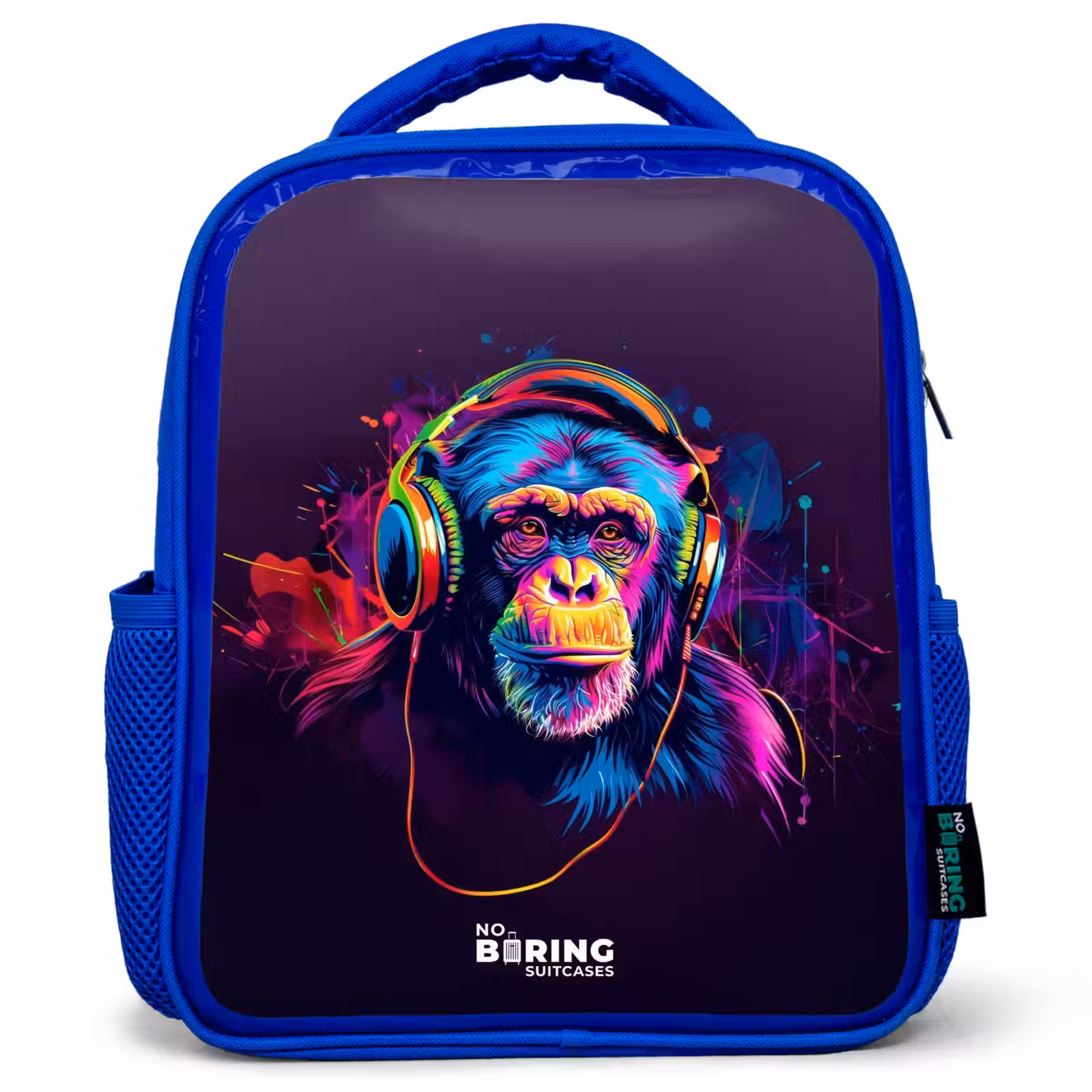 Kids backpack - Blue - Baboon Beats — 1