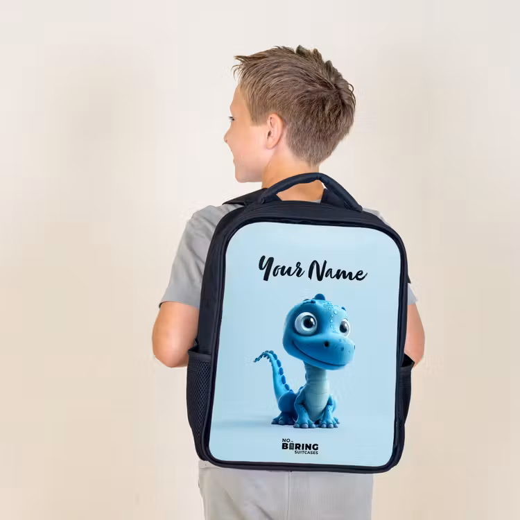 Kids backpack - Black - Happy Bronto — 2