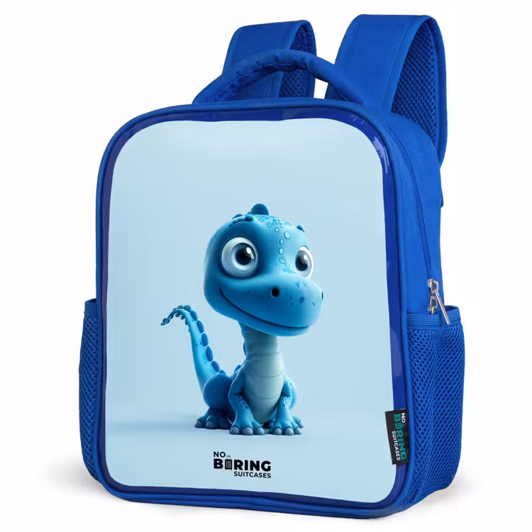 Kids backpack - Blue - Happy Bronto — 3