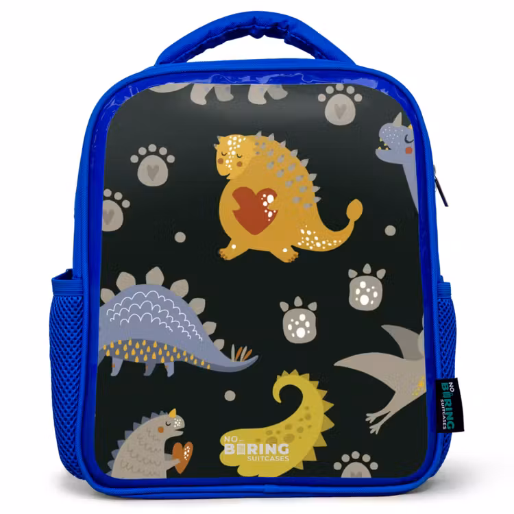 Kids backpack - Blue - Loving dinosaur — 1