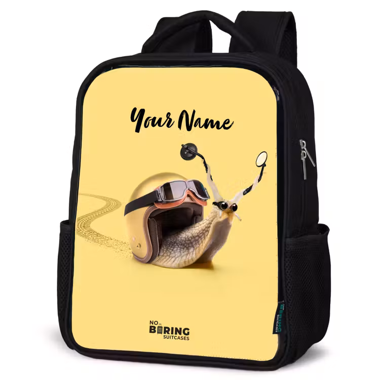Kids backpack - Black - Escar-Go - Yellow — 4