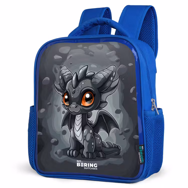 Kids backpack - Blue - Gino gray tail — 3