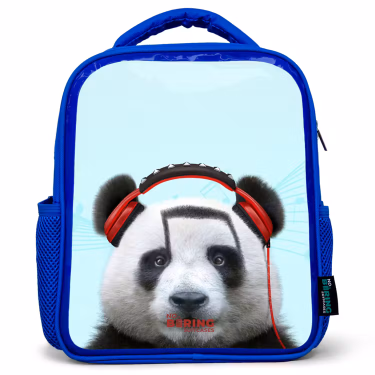 Kids backpack - Blue - Kees the Panda — 1
