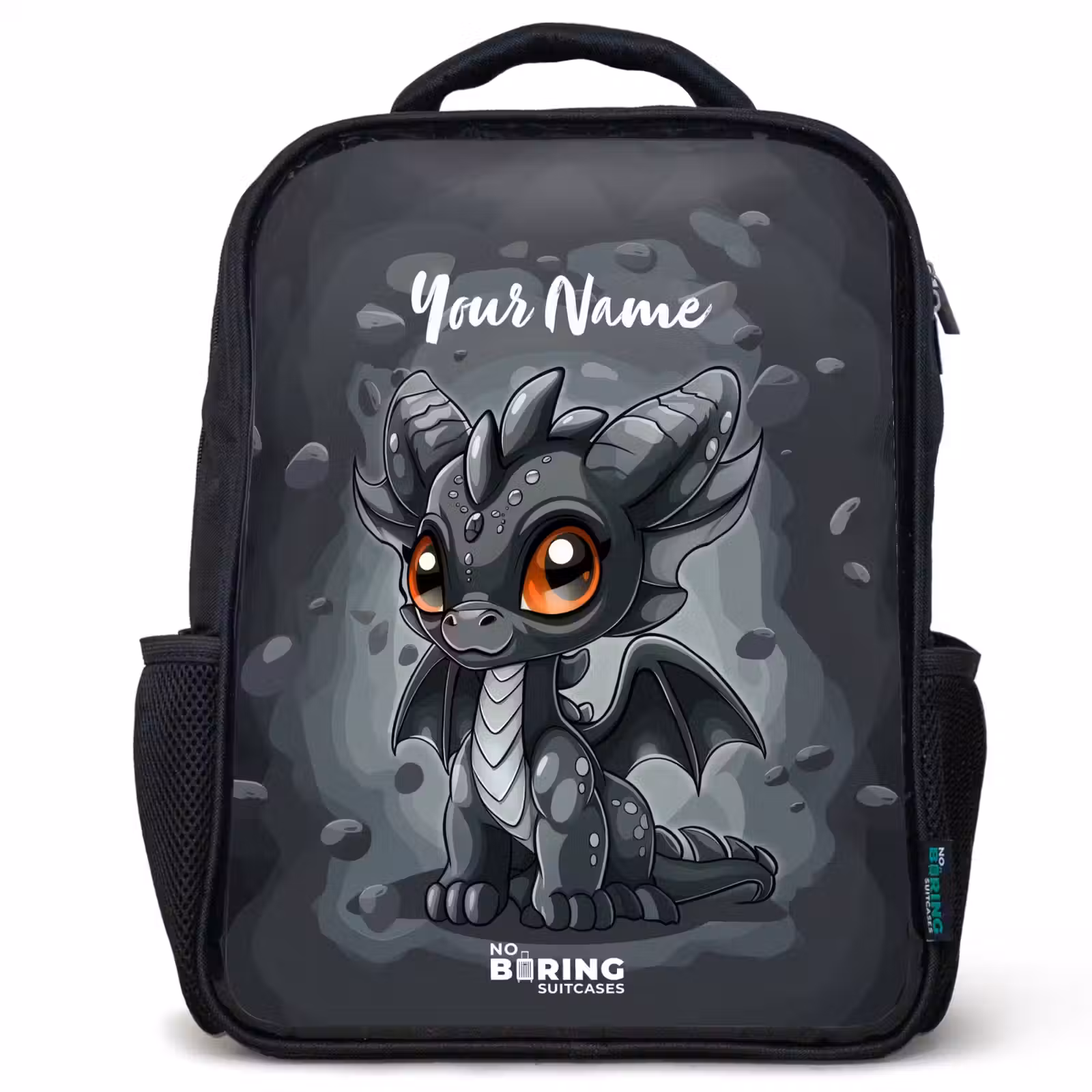 Kids backpack - Black - Gino gray tail — 1