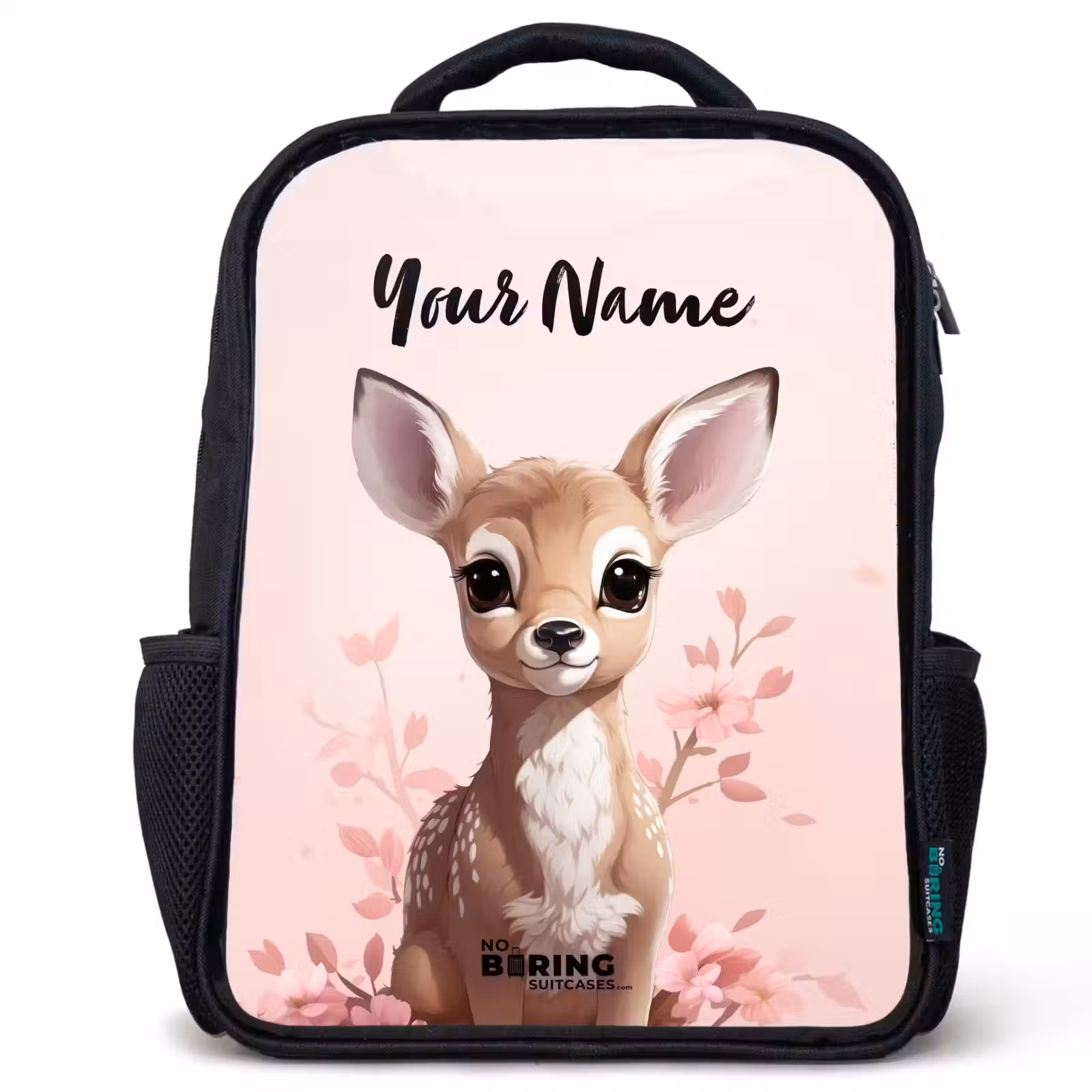 Kids backpack - Black - Hedwig deer — 1