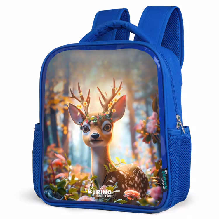 Kids backpack - Blue - Bo flower antlers — 3
