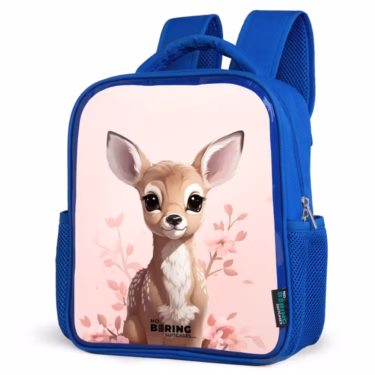 Kids backpack - Blue - Hedwig deer — 3
