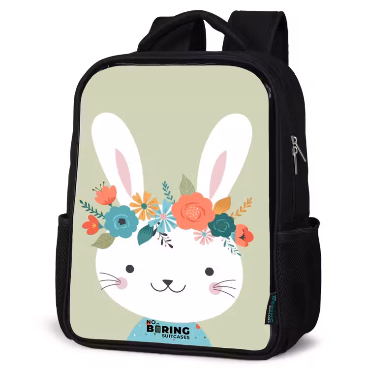 Kids backpack - Black - Hippie hare — 4