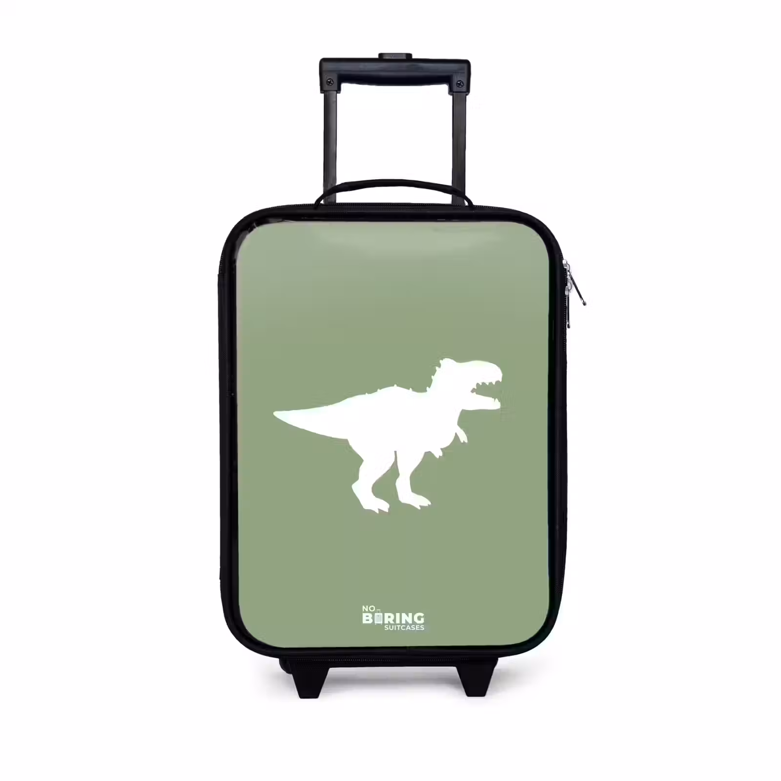 Children's suitcase - Green with T-rex dino — 1