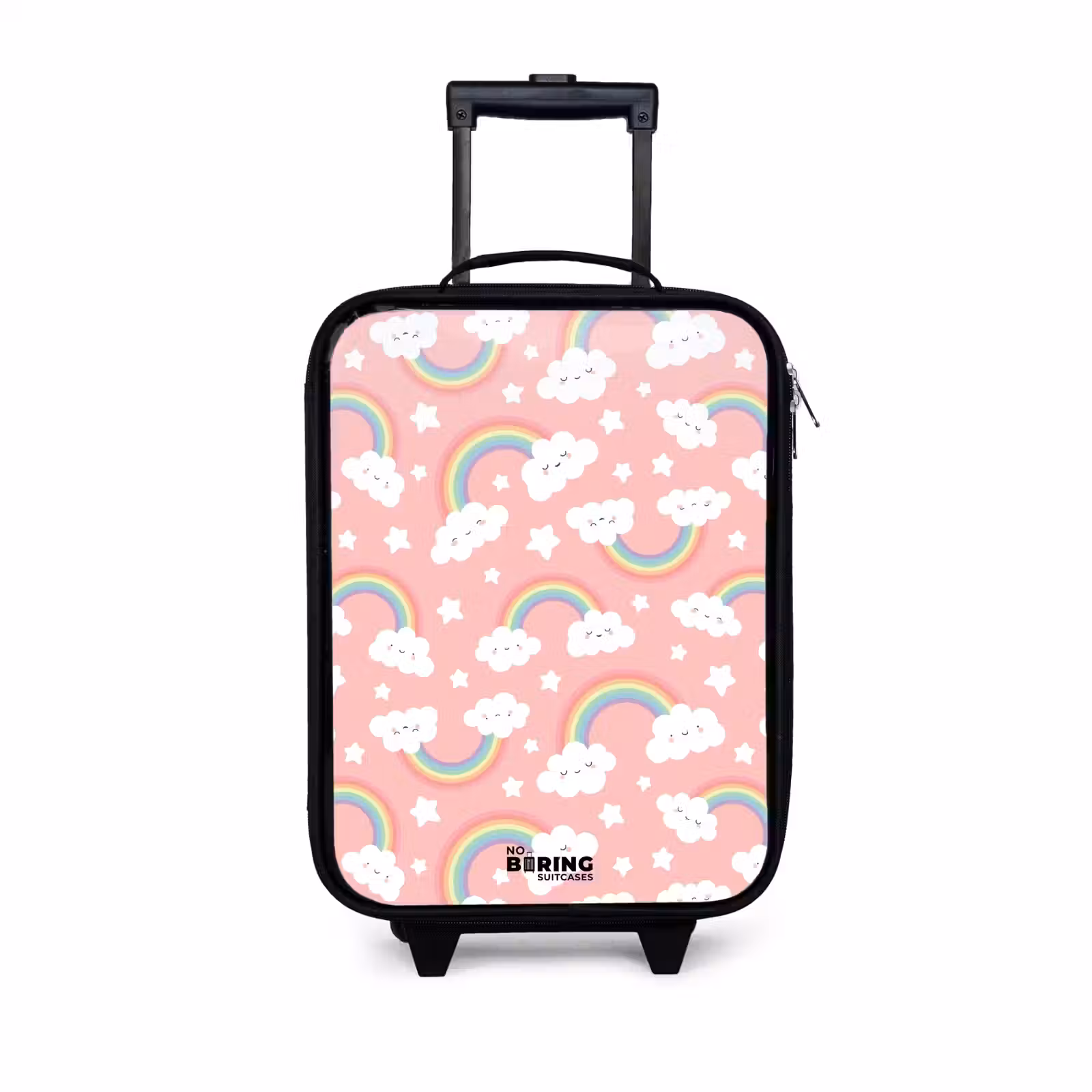 Children's suitcase - Pink with rainbow pattern — 1