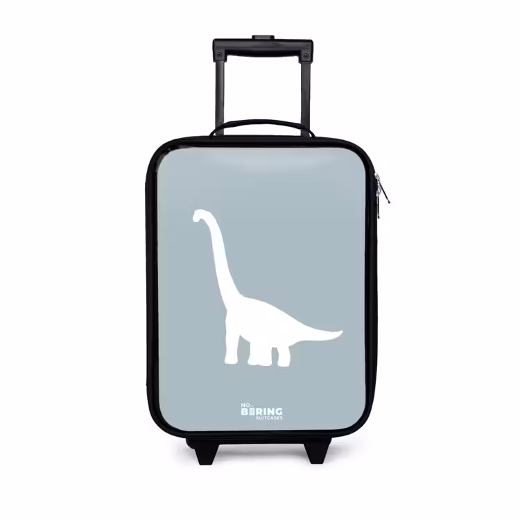 Children's suitcase - Blue with Brachiosaurus dino — 1