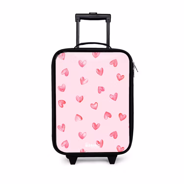 Children's suitcase - Pink hearts — 1
