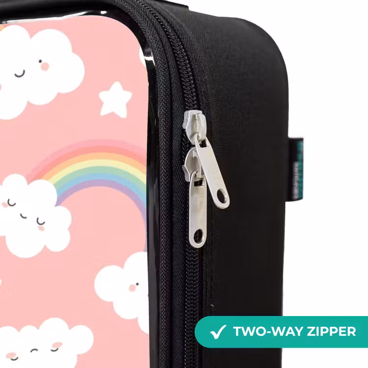 Children's suitcase - Pink with rainbow pattern — 5