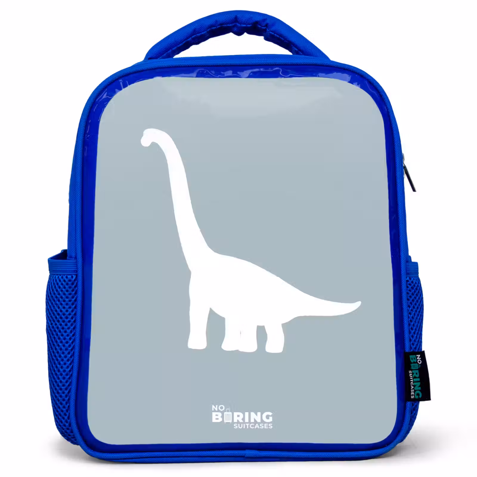 Kids backpack - Blue - Blue with Brachiosaurus dino — 1
