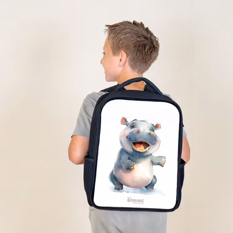 Kids backpack - Baby hippopotamus — 2