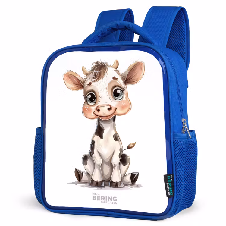 Kids backpack - Blue - Baby cow — 3