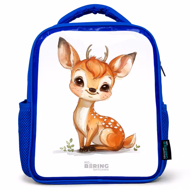 Kids backpack - Blue - Baby deer — 1