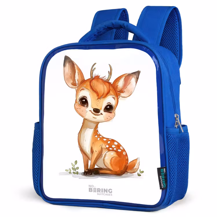 Kids backpack - Blue - Baby deer — 3