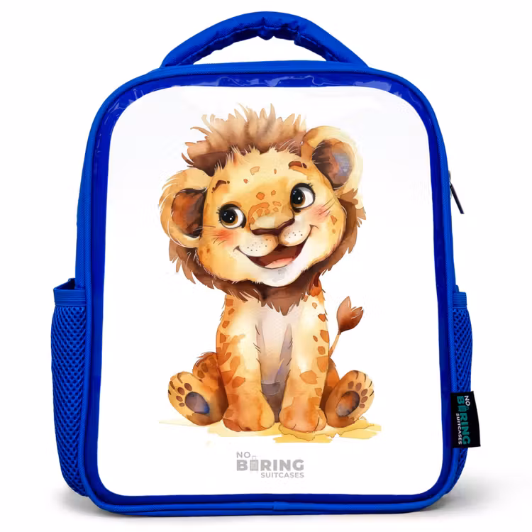 Kids backpack - Blue - Baby lion — 1