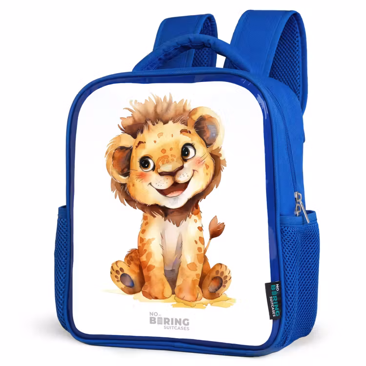 Kids backpack - Blue - Baby lion — 3