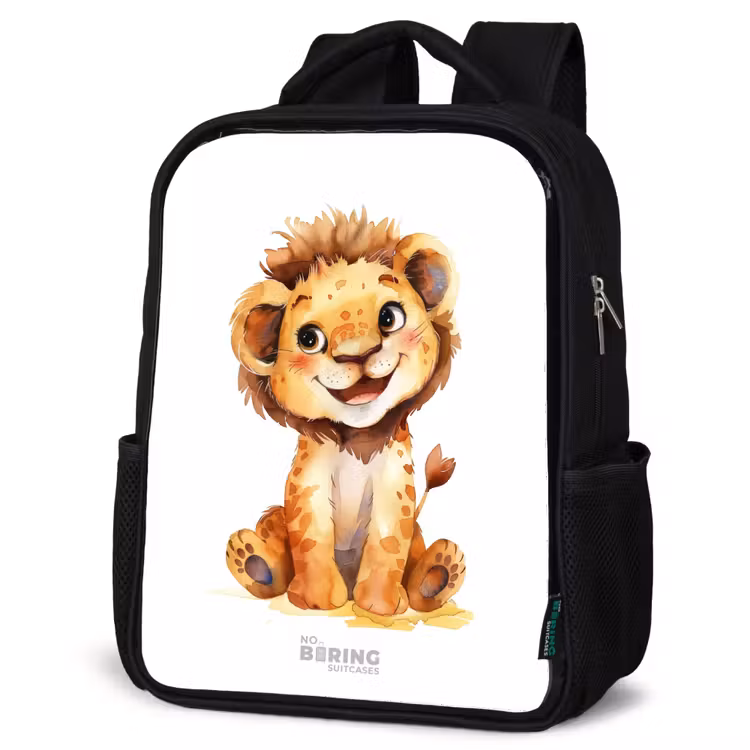 Kids backpack - Black - Baby lion — 4