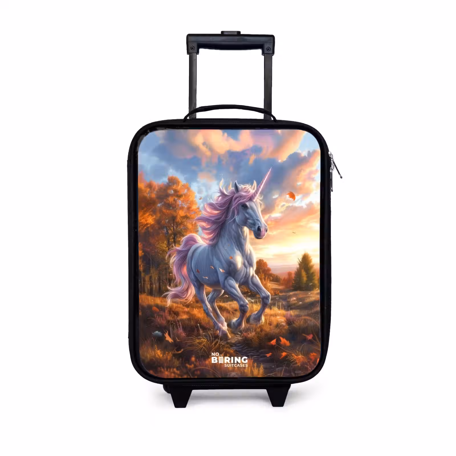 Children's suitcase - Galloping Unicorn in Autumn World — 1