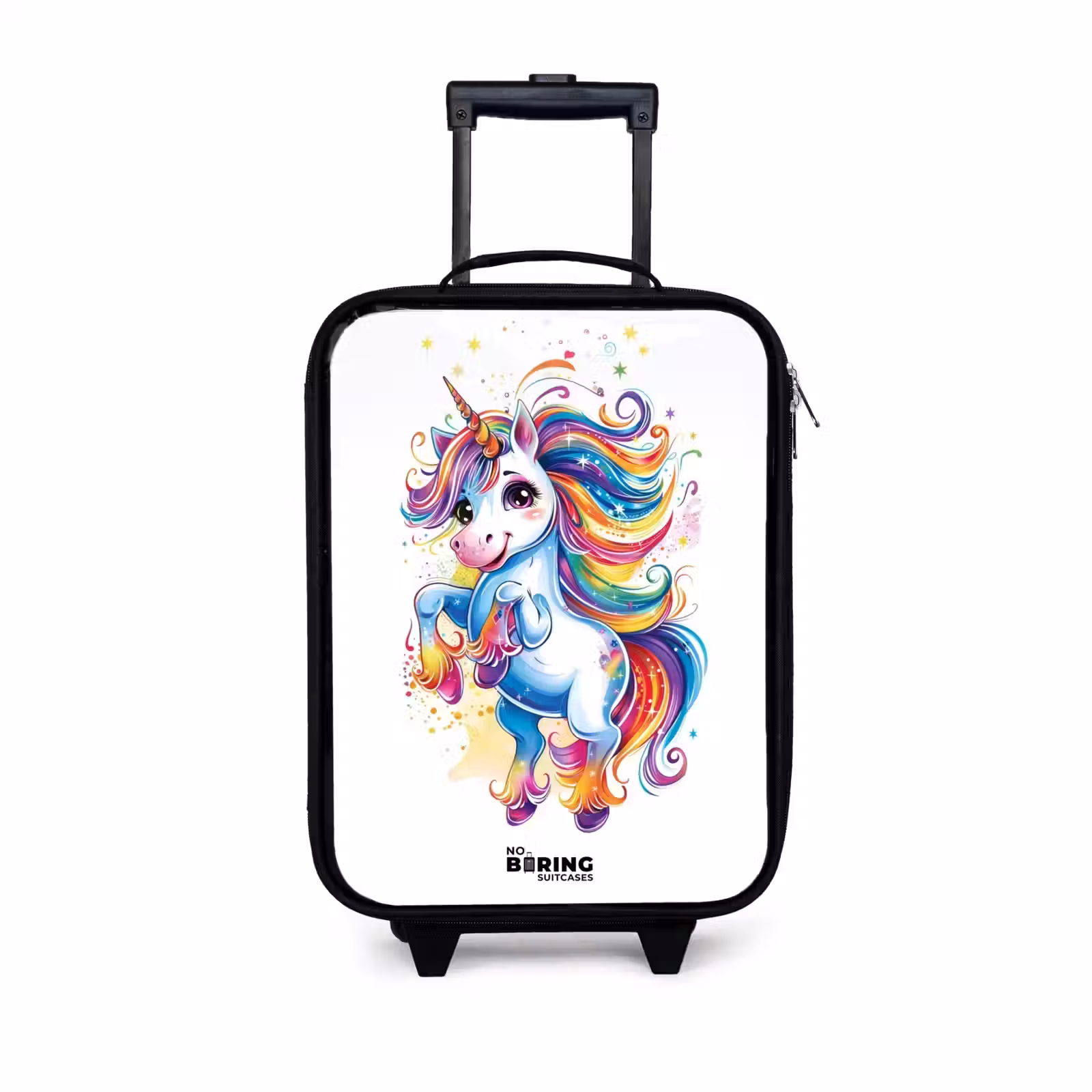 Children's suitcase - Prancing Unicorn with Rainbow Moons — 1