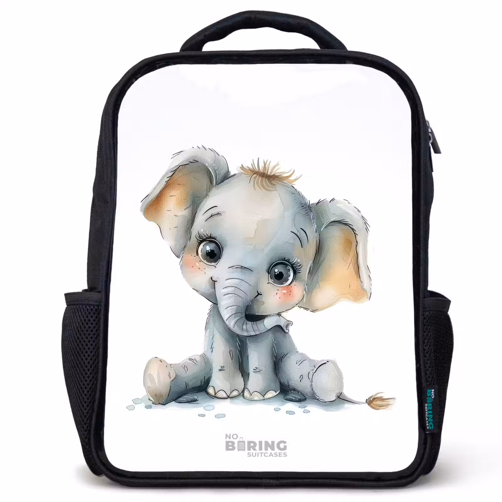 Kids backpack - Black - Baby elephant — 1