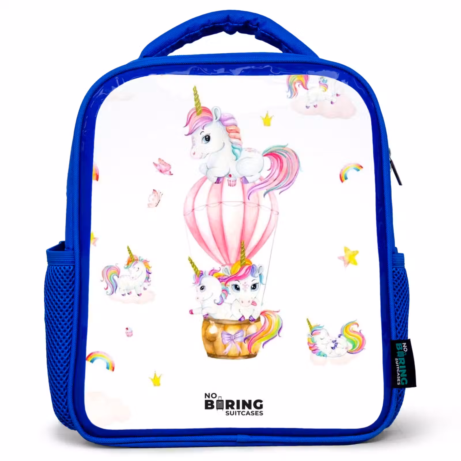 Kids backpack - Blue - Airy unicorns — 1