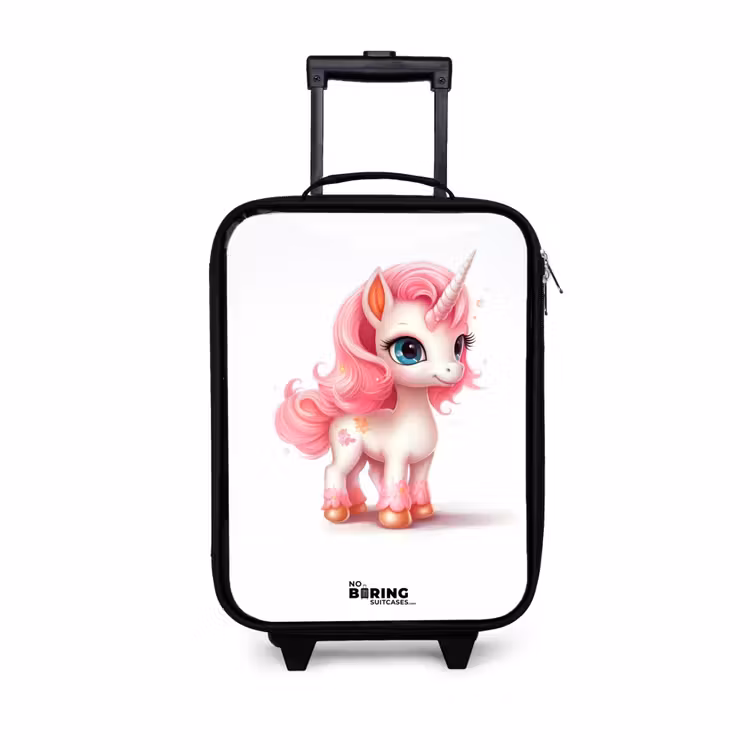 Children's suitcase - Unicorn with pink mane — 1