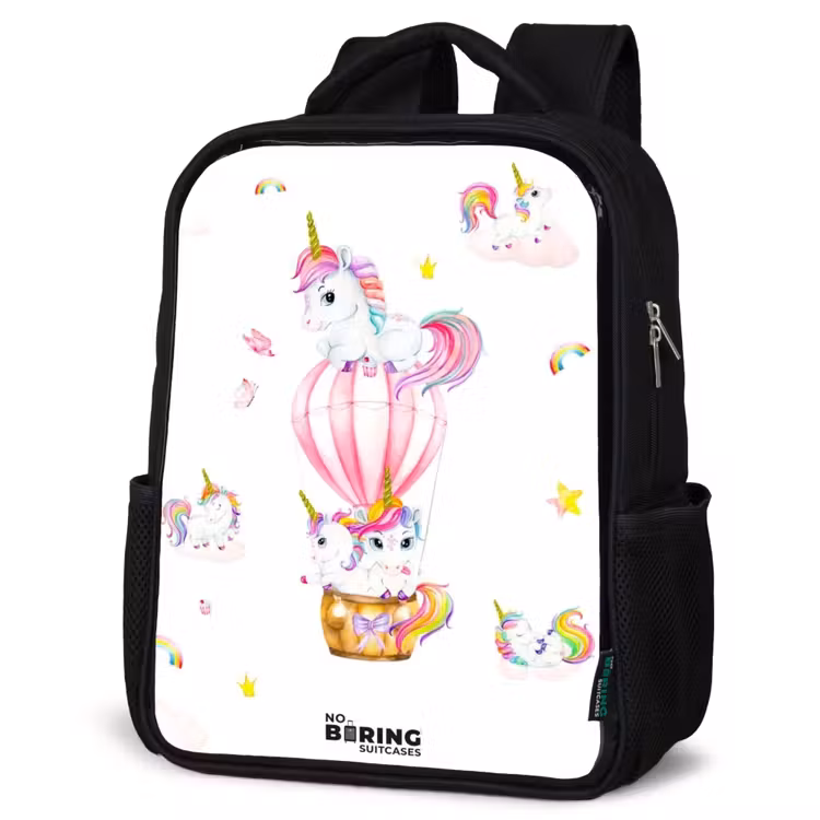 Kids backpack - Black - Airy unicorns — 4