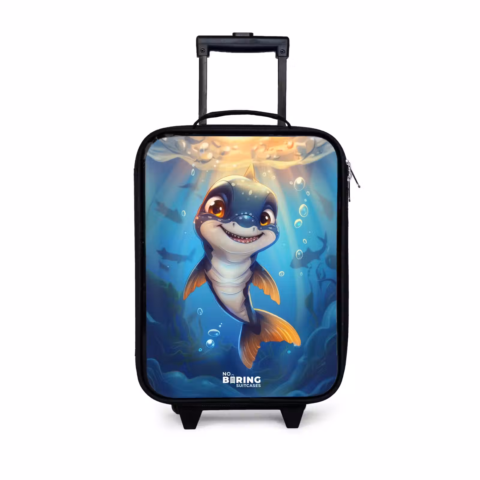 Children's suitcase - Shark with face in the water — 1