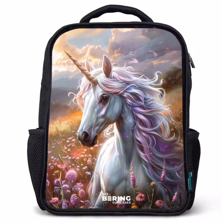 Kids backpack - Black - Pastel pearl horn — 1