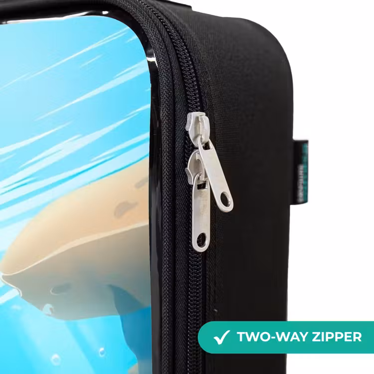 Children's suitcase - Dolphin with tropical fish and coral — 5
