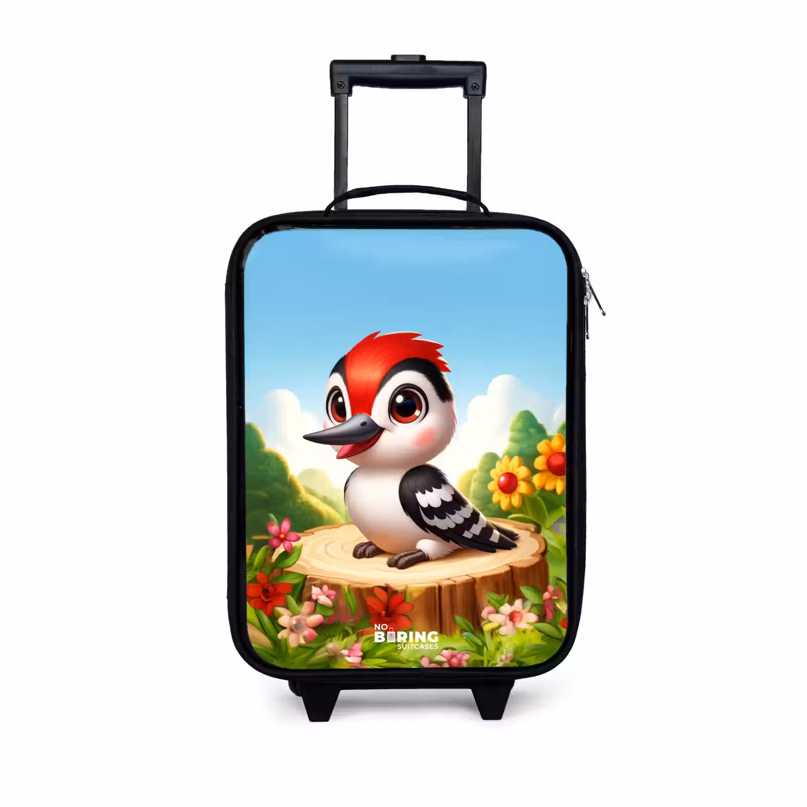 Children's suitcase - Woodpecker on and tree stump — 1